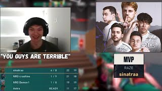 Sinatraa Carries NRG Roster In Ranked Demon1 Crashies amp Marved [upl. by Duhl]