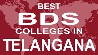 BDS Colleges in Telangana [upl. by Ahasuerus]