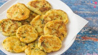 FRITTELLE di ZUCCHINE e PATATE  Ricetta Facile  Polvere di Riso [upl. by Inah]