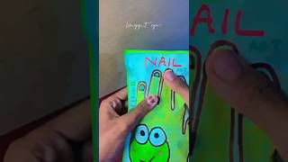 DIY blind box nail keroppi💚❤️ shortsviral fyp papercraft [upl. by Norton]