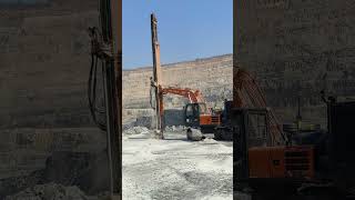 Drilling in OB bench in Opencast mining ⛏️  Opencast mining [upl. by Magel]