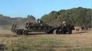 Pacific tank transporters at 2010 War and Peace show Pt1 [upl. by Rexer]