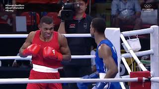 Cristian Pinales DOM vs Saratibau Aminiasi FIJ World Olympic Qualifiers 2024 80kg [upl. by Flss27]