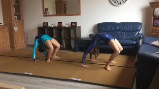 Bogengang rückwärts lernen back walkover Tutorial turnen by Haley und Leonie Haleys Turnwelt 💗 [upl. by Elleinet230]