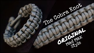 HOW TO MAKE A MAD MAX STYLE ORIGINAL PARACORD BRACELET SOLOMON COBRA KNOT SURVIVAL BRACELET DIY [upl. by Araccat328]