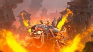 Wii U Gameplay  Rayman Legends Castle Rock [upl. by Ratib]