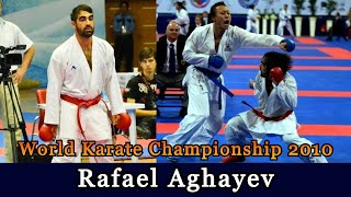 Rafael Aghayev All Highlights at World Karate Championship 2010 70kg All Kumite  Unseen Videos 😱 [upl. by Christenson]