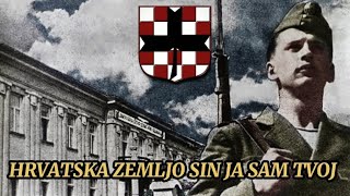 Sad Za Dom amp Himna Domobrana Hrvatske Domobranske pjesme  Tekst pjesama [upl. by Odelinda]