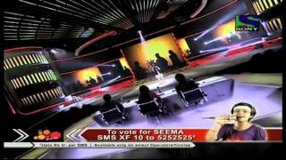 X Factor India  Seema Jhas patriotic act on Ae Mere Watan Ke Logo X Factor India  Episode 27  13th Aug 2011 [upl. by Masson]