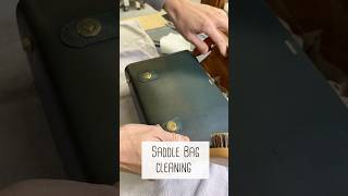 Saddle bag cleaning leathercleaning [upl. by Ivana]