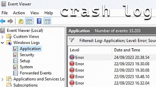 How to Quickly Check the Crash Log on Windows 11 [upl. by Telfer]