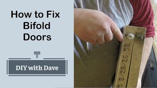 The Easiest way to Repair Broken Bifold closet Doors  Easy Home DIY Project [upl. by Hsuk]