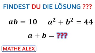 Findest du die Lösung  Binomische Formeln  Algebra  Gleichungssysteme lösen  Mathe Alex [upl. by Didier]