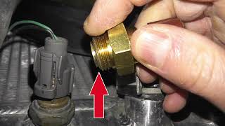 Coolant Fan Switch Testing WITHOUT Removing From The Vehicle  How To Bypass Radiator Fan Switch [upl. by Opiuuk]