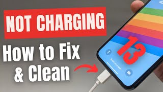 Iphone 13 Not Charging How to Clean amp Fix Lightning Port 13 13 Pro 13 Pro Max 13 Mini [upl. by Alioz]