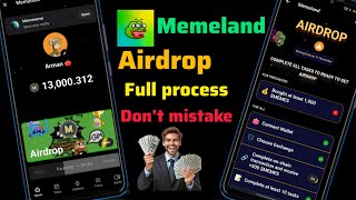 memland airdrop updatememeland airdropmemelandmemeland airdrop withdrawalmemeland [upl. by Thor]