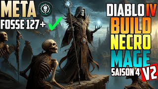 Build Nécromancien Mage V2 S4  Diablo 4 [upl. by Aihsotal730]