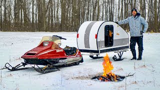 Building a CAMPER FOR MY SNOWMOBILE [upl. by Dianne]