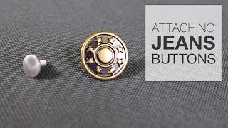 How to Sew a Button  for Absolute BEGINNERS [upl. by Zebada]