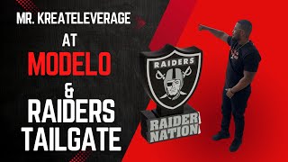 Mr Kreate Leverage at The Raiders Tailgate Event Sponsored by Modelo [upl. by Funda]