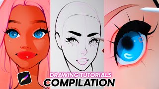 Drawing Tutorials COMPILATION by Alicja Nai  iPad Pro Procreate [upl. by Paxton]