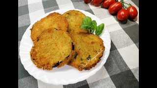 Cotolette di melanzane  croccanti fuori e carnose dentro [upl. by Ellened]