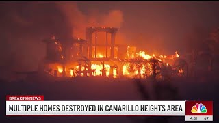 Camarillo Heights homes destroyed in Mountain Fire [upl. by Miki183]