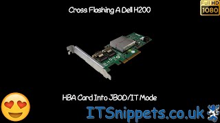 Cross Flashing Dell H200i to IT Mode [upl. by Hubey722]