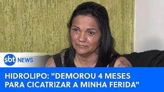 Hidrolipo quotDemorou 4 meses para cicatrizar a minha ferida e fiquei com uma necrosequot diz vítima [upl. by Adine]