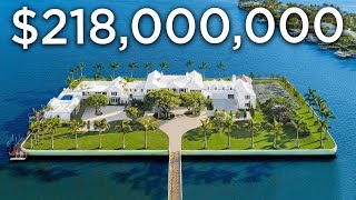 Touring a 218000000 Florida Mega Mansion on a Private Island [upl. by Taddeo42]