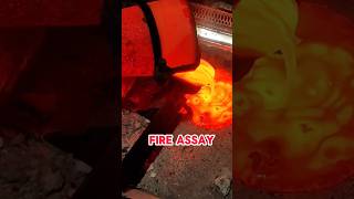 Analysis Gold Ore By The Fire assay method Gold Ore Goldprospecting [upl. by Idelia]