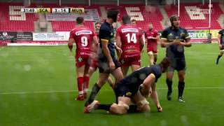 Round One Highlights Scarlets v Munster Rugby  201617 season [upl. by Ycul]