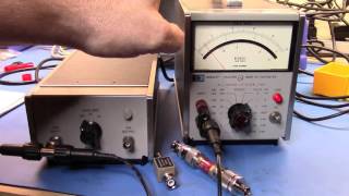 HP 461A Amplifier with a cameo from a HP 400F AC Voltmeter [upl. by Ainnet870]