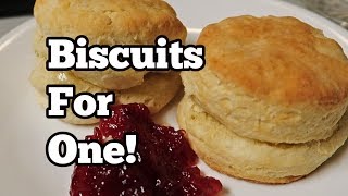 Biscuits for One only 3 ingredients Bake 1014 minutes at 425 until golden [upl. by Fulks177]