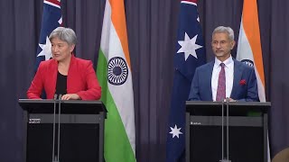 EAM  Press Statement alongside FM Penny Wong at Canberra November 05 2024 [upl. by Bernardine]