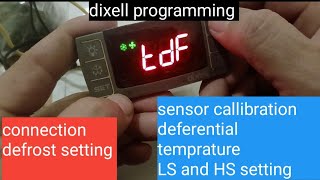 dixell controller connection and setting for chiller and freezer refrigeration [upl. by Eppilihp]