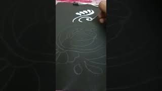 Design in black chart paper drawing art painting trending creative [upl. by Enahc12]