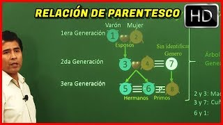 RELACION DE PARENTESCO  LAZOS FAMILIARES 2019 [upl. by Anitsirc876]