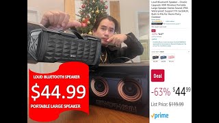 Loud Bluetooth Speaker Oraolo Upgrade 40W Wireless Portable Large Speaker Stereo Sound Amazon [upl. by Kire862]