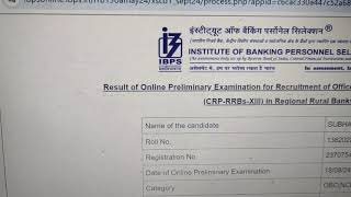 My Rrb clerk Score card Office Assistant rrbclerk bankingexams scorecard bankingaspirants [upl. by Levitus834]