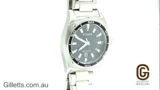 Citizen EcoDrive silver tone mens watch  AW104056E [upl. by Ahsiuqram]