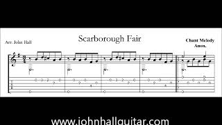 Scarborough Fair  John Hall Guitar [upl. by Cirenoj]