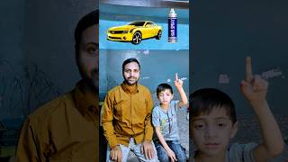 Hair Spray 💈 Ya Car 🚗 shorts viralchallenge challenge trending funny uzairandsamad [upl. by Amikat]