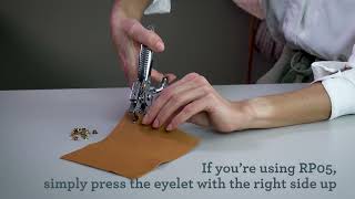 HOW TO USE EYELETS amp GROMMETS  A step by step instruction [upl. by Anastatius]