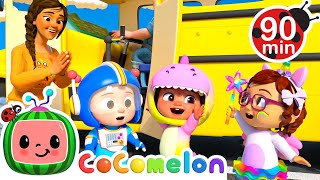 Halloween Wheels on the Bus  Spooky Costume Dress Up Song  CoComelon  Nursery Rhymes for Babies [upl. by Aryamo]