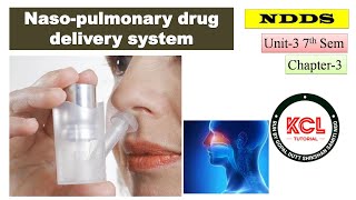 NasoPulmonary Drug Delivery System  NPDDS  UNIT 3 L 3 NDDS BPharm 7th Semester [upl. by Yuht485]