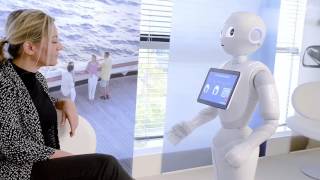 Amadeus’ experimental travel agent’s assistant using the Pepper robot [upl. by Aitnas942]