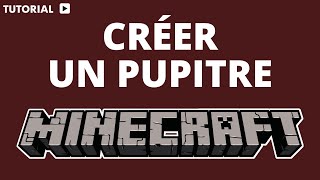 Comment faire un pupitre dans Minecraft [upl. by Valdis]