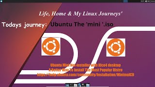 Ubuntu Mini ISO Xfce4 DE A Non Bloated System [upl. by Pepita]