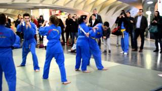 Vovinam Viet Vo Dao  Démonstration a la gare Liège Guillemin journée de la femme 2013 [upl. by Llener]